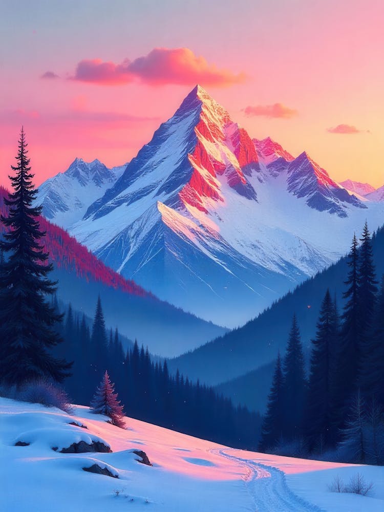 Sunset In The Mountains 73