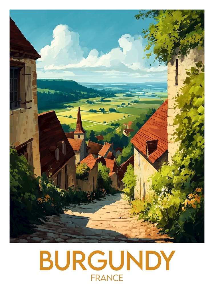 Affiche de voyage Burgundy