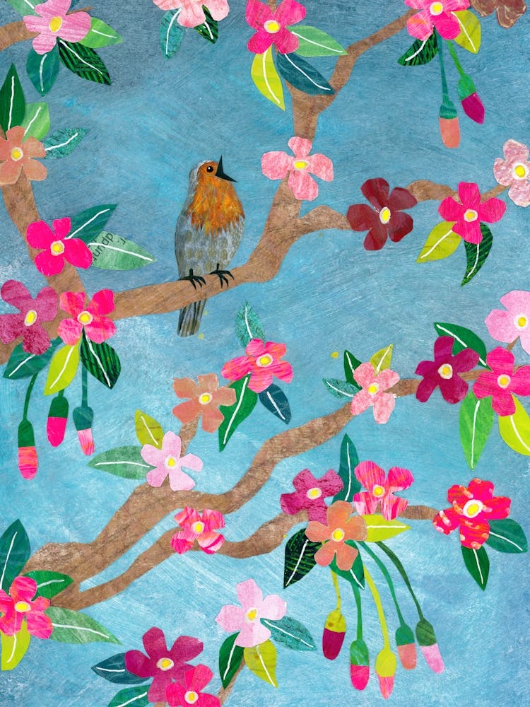 Bird In A Cherry Tree