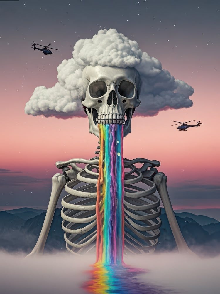Rainbow Skeleton 1