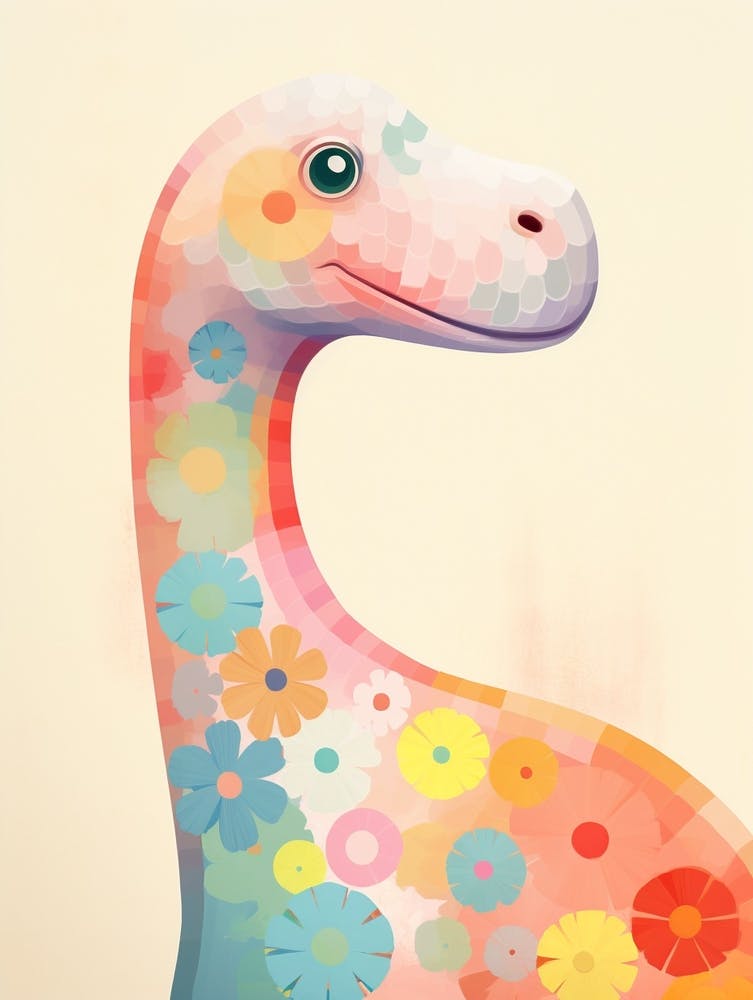 Colourful Dinosaur Apatosaurus 1