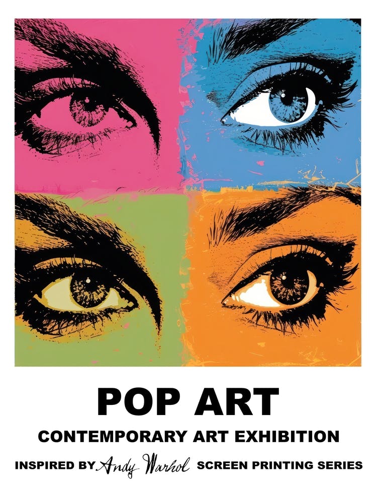 Poster Eyes Pop Art 1