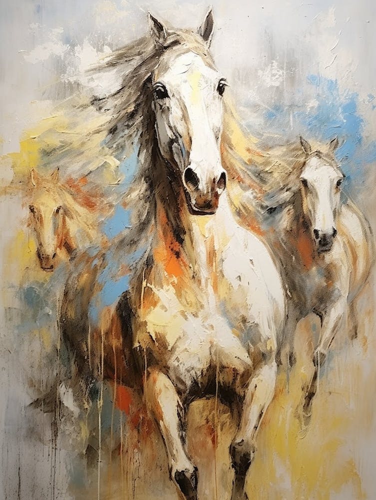 Horse Abstract Expressionism 3