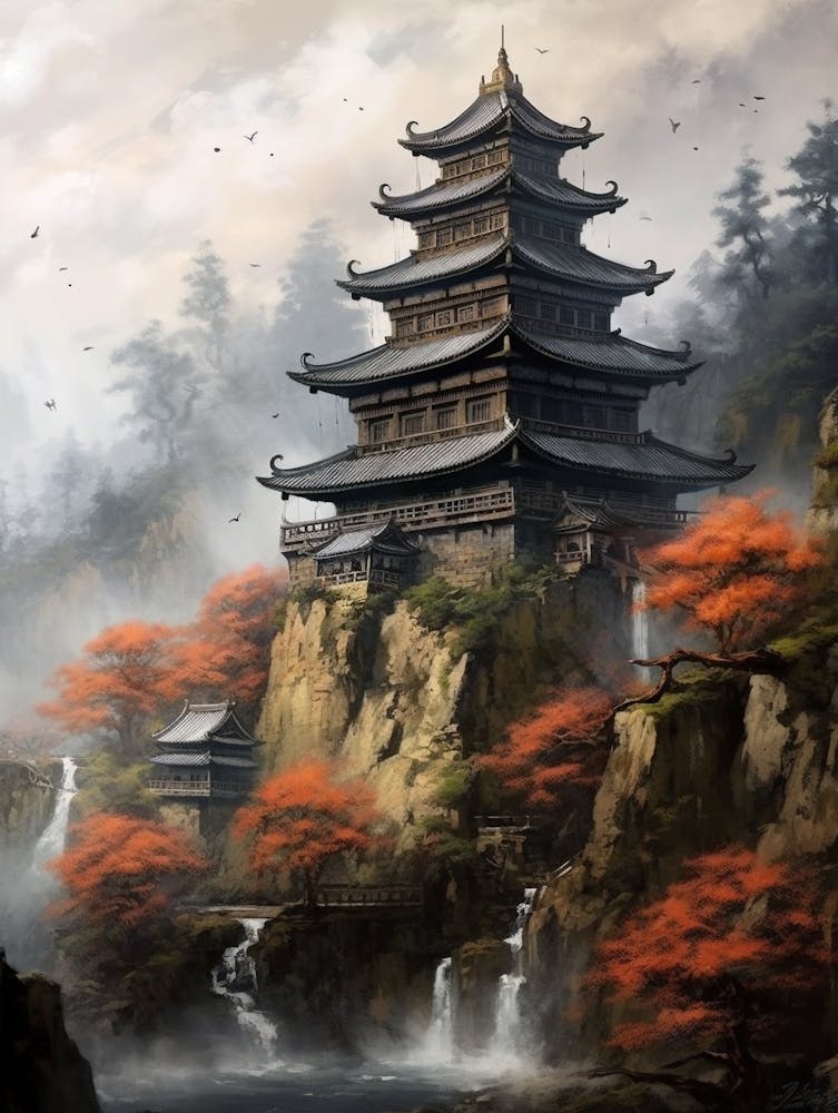 Historical Castles And Temples Japanese Style 3