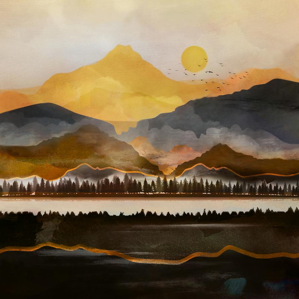 Pure Wilderness At Dusk