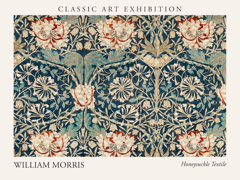 Geißblatt-Textil, William Morris Poster