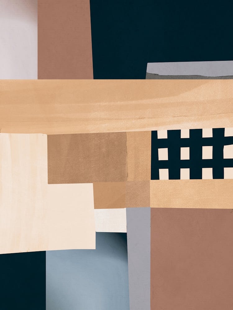 Modern Abstraction Mocha Mousse 3