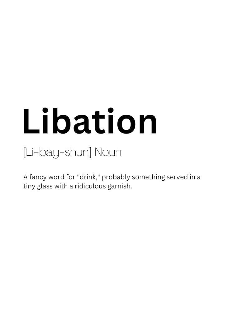 Libation Definition Meaning
