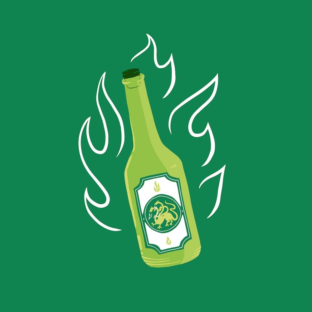 Green Poblano Hot Sauce Square