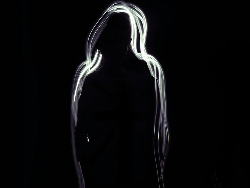 Light Painting Shadow Girl