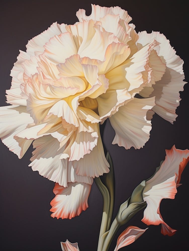 Carnation 7 Flower Painting