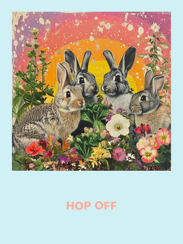 Hop Off Bunnies Poster 1