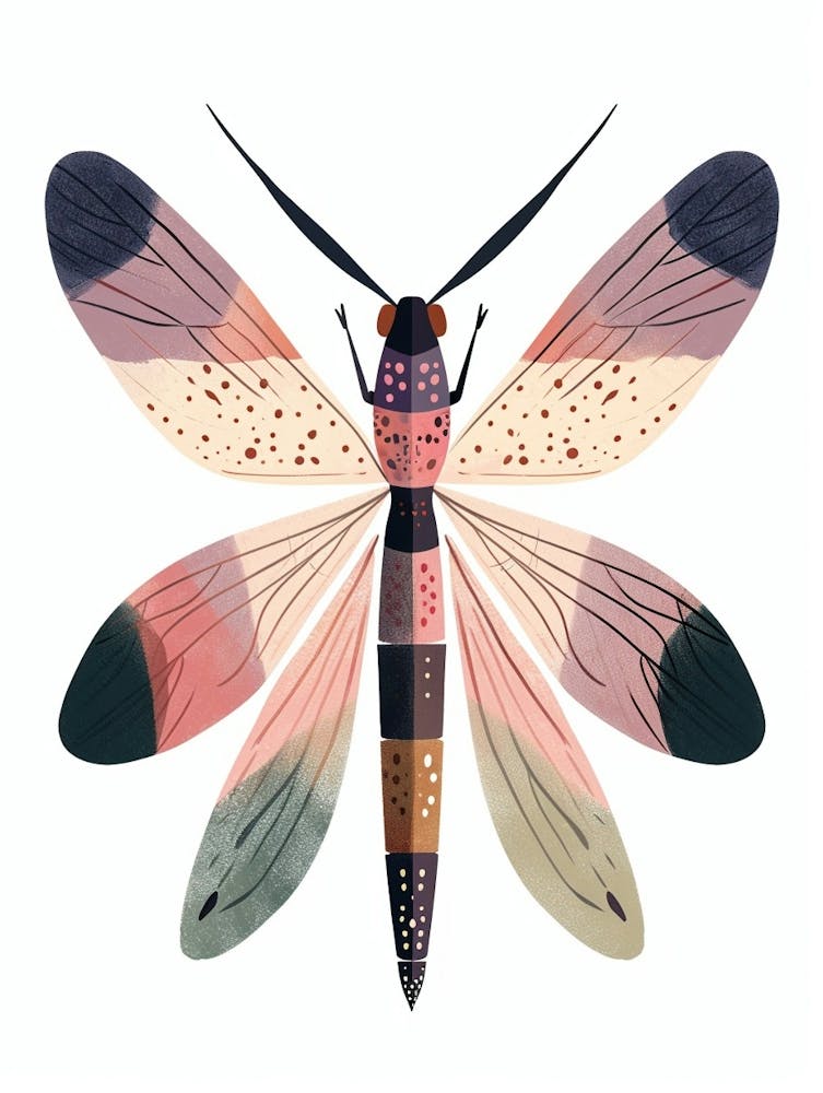 Colourful Insect Illustration Firefly 13