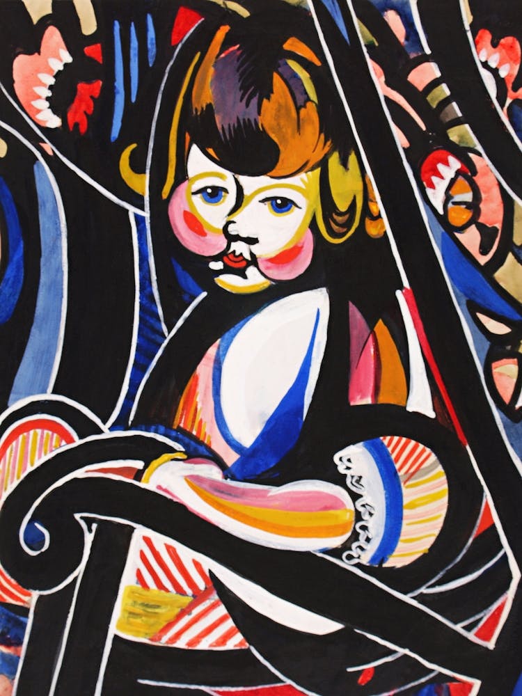 Child In Rocker, Henry Lyman Sayen