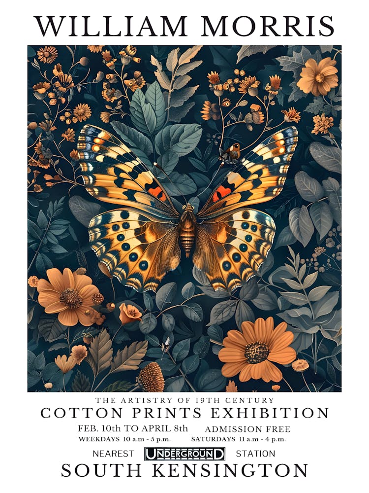 William Morris Cotton Prints Exhibition 77