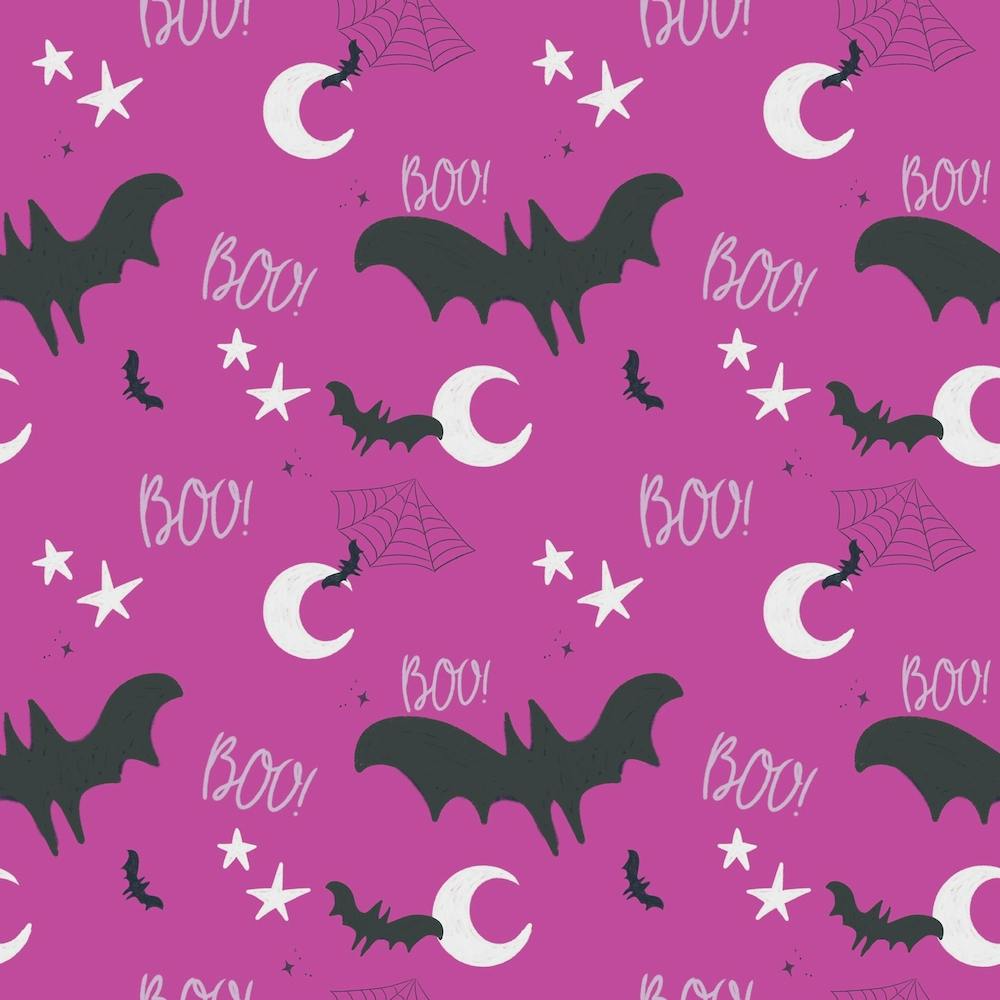 Bats On A Purple Background Purple
