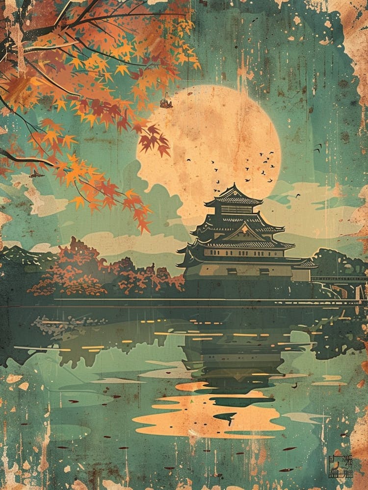 Hiroshima Castle Mid Century Modern 2