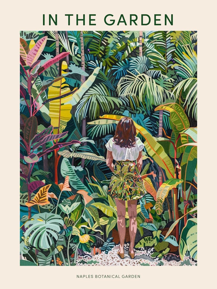 In The Garden Poster Naples Botanical Garden 3