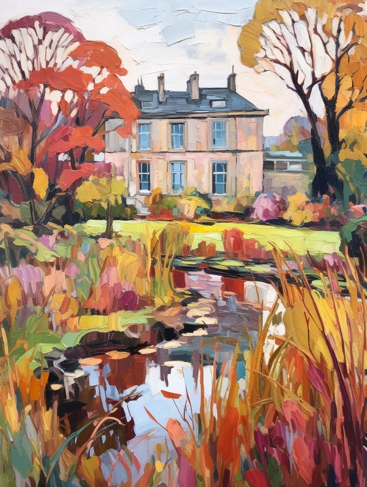 Autumn Gardens Painting Mount Stewart House And Gardens United Kingdom 1