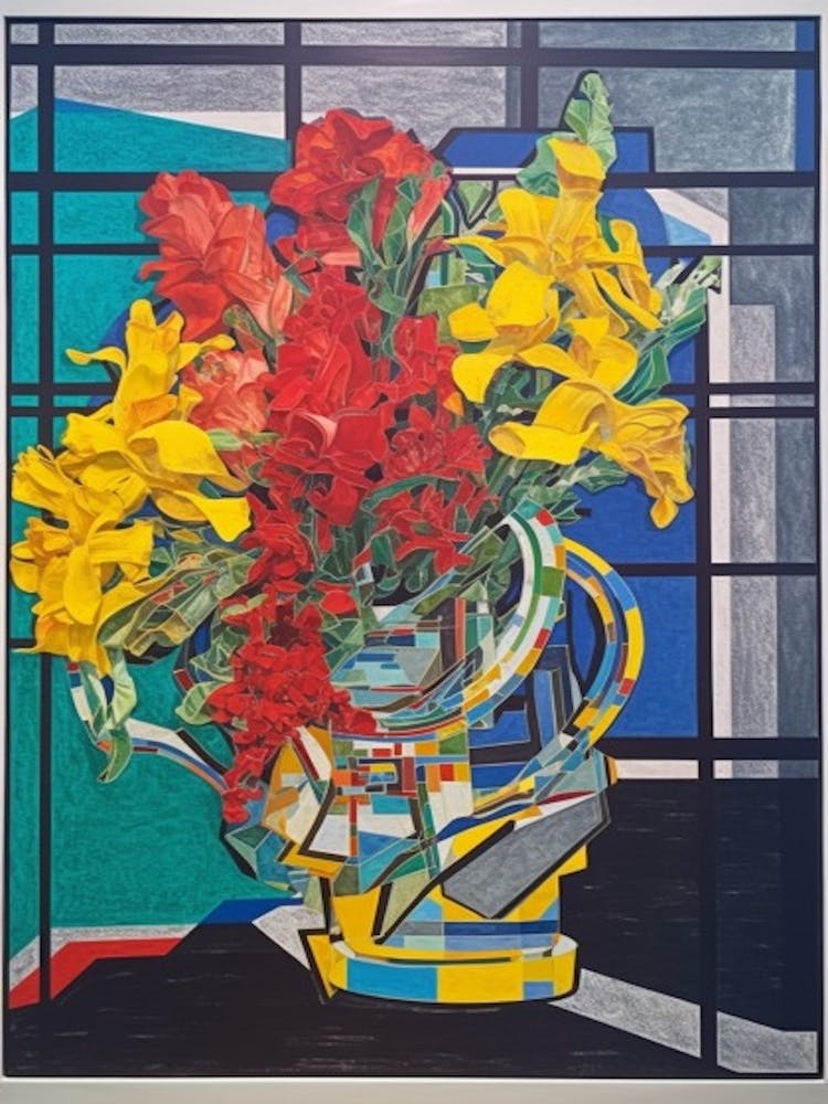 Löwenmäulchen Blumenstillleben 1 Abstrakter Expressionist