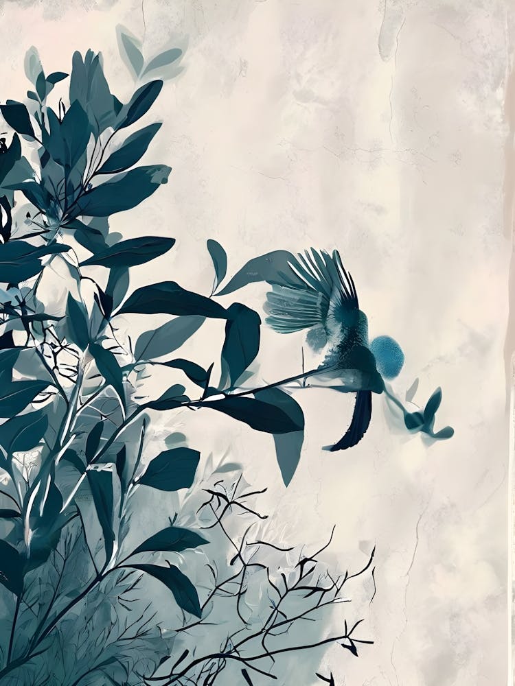 Blue Bird On A Branch