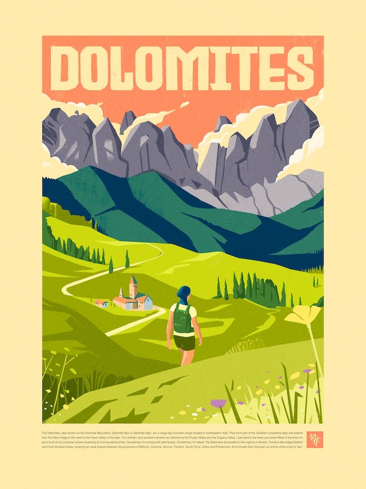 The Dolomites 7200x9600