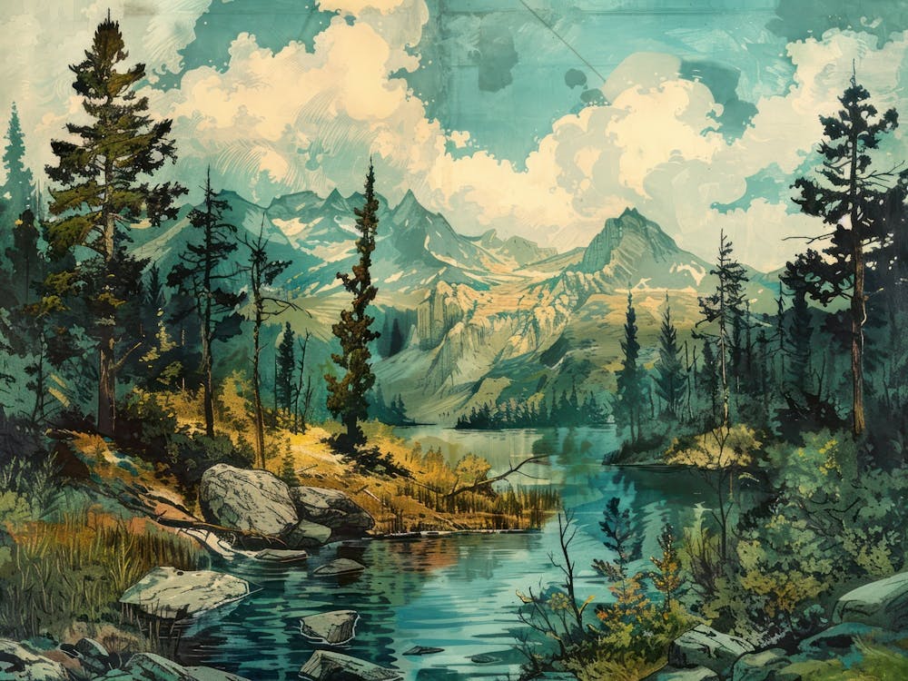 Retro Mountains 6