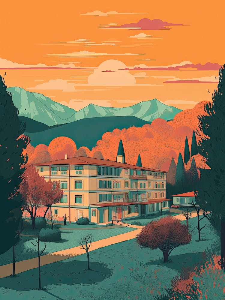 Ankara Türkei Reiseillustration 3