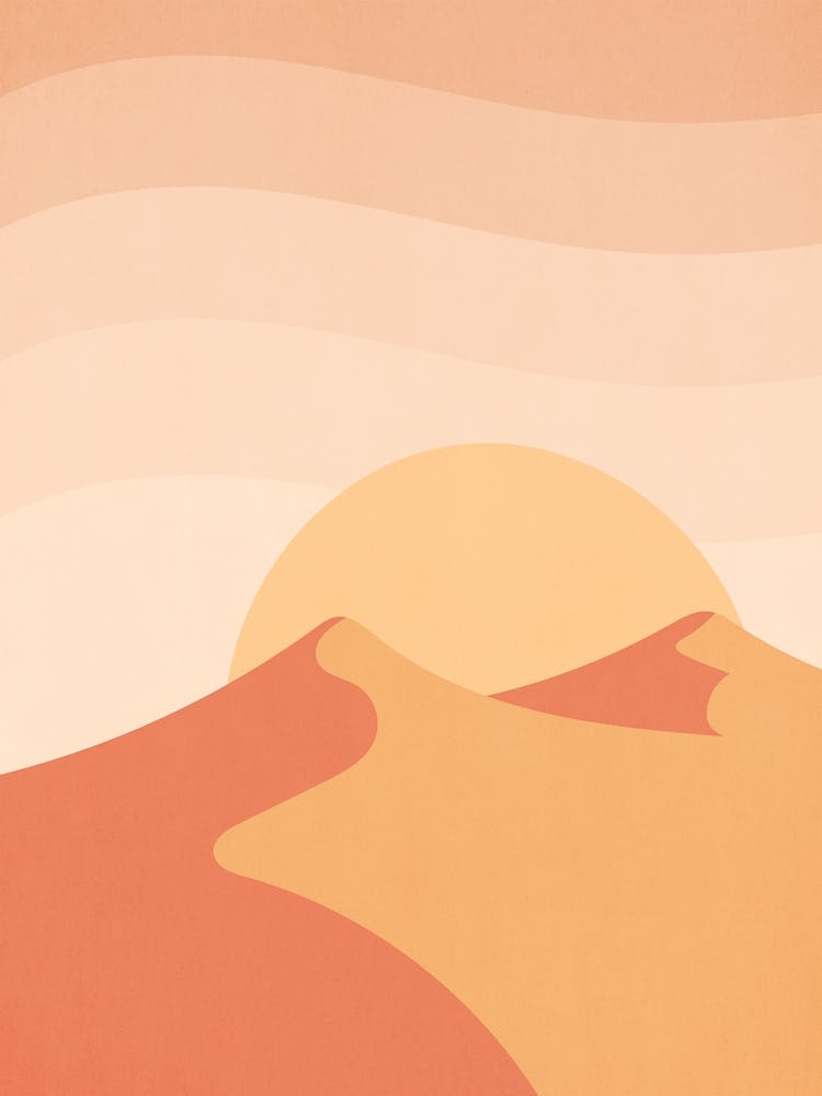 Sunset On The Mountains