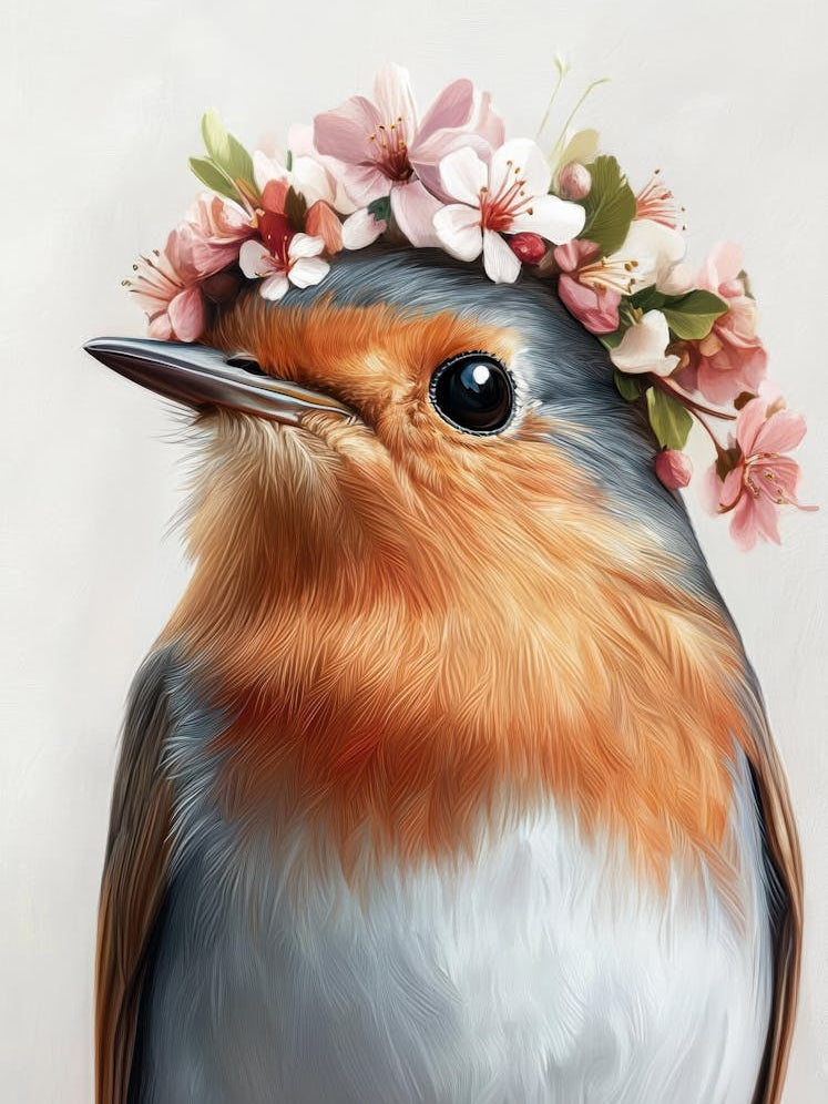 Bird In A Flower Crown 3