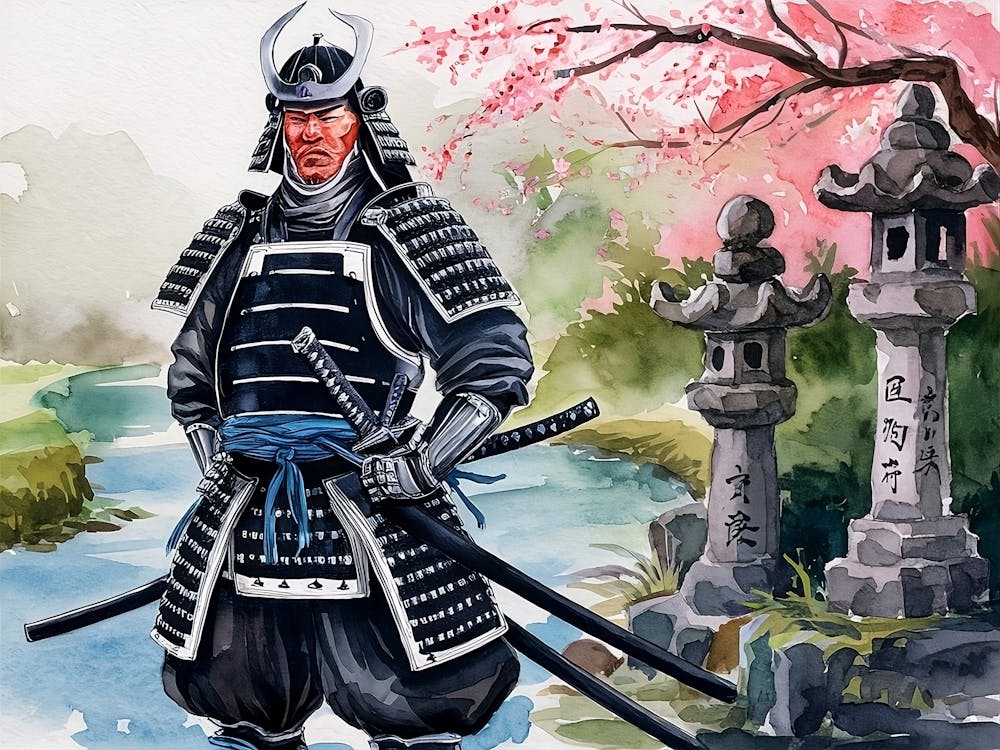 Fearless Japanese Samurai