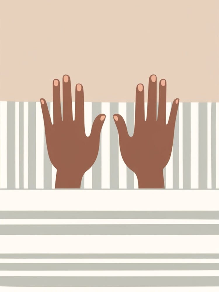 Two Hands In Bed