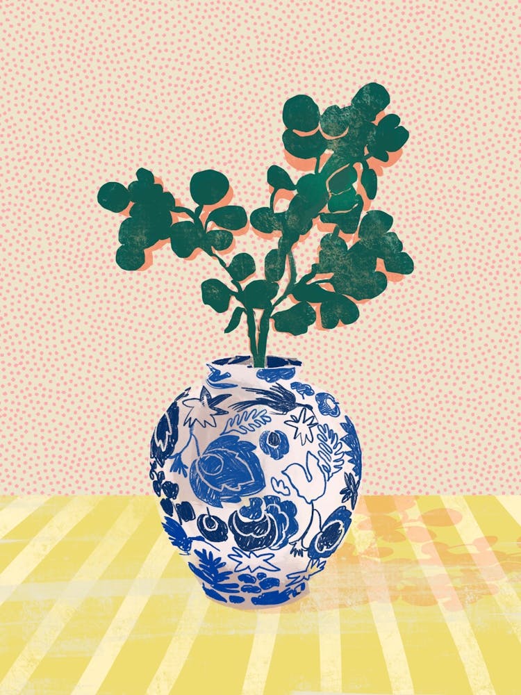 Blue China Vase