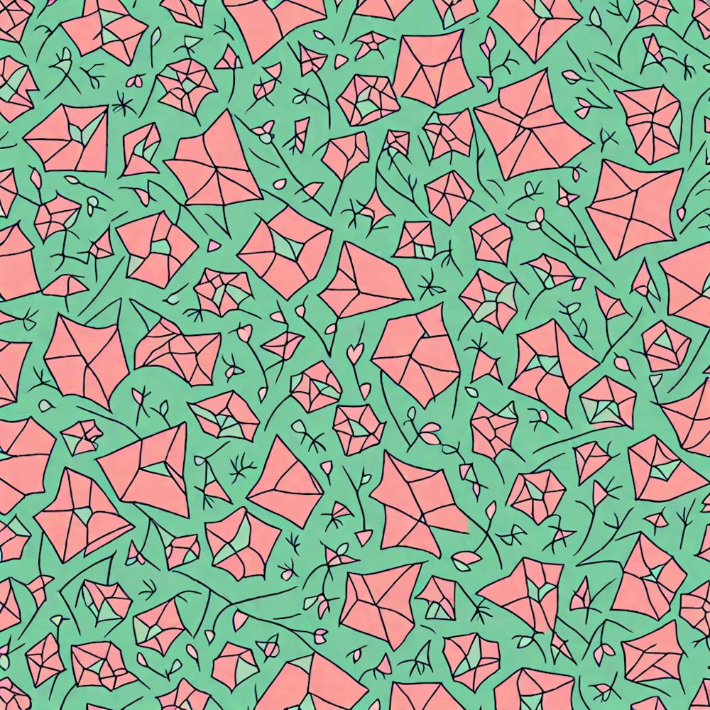 A Seamless Pattern Featuring abstract Polygons Shapes With Edges, Flat Art, 132