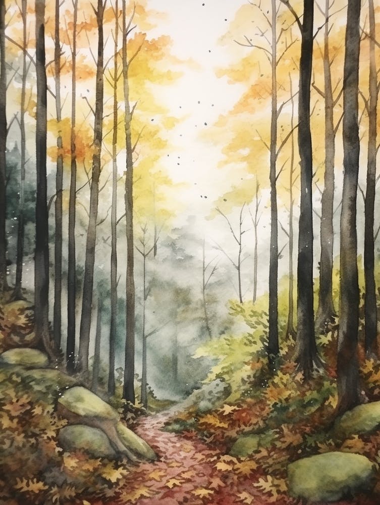 Autumn Forest Landscape Black Forest Germany 3