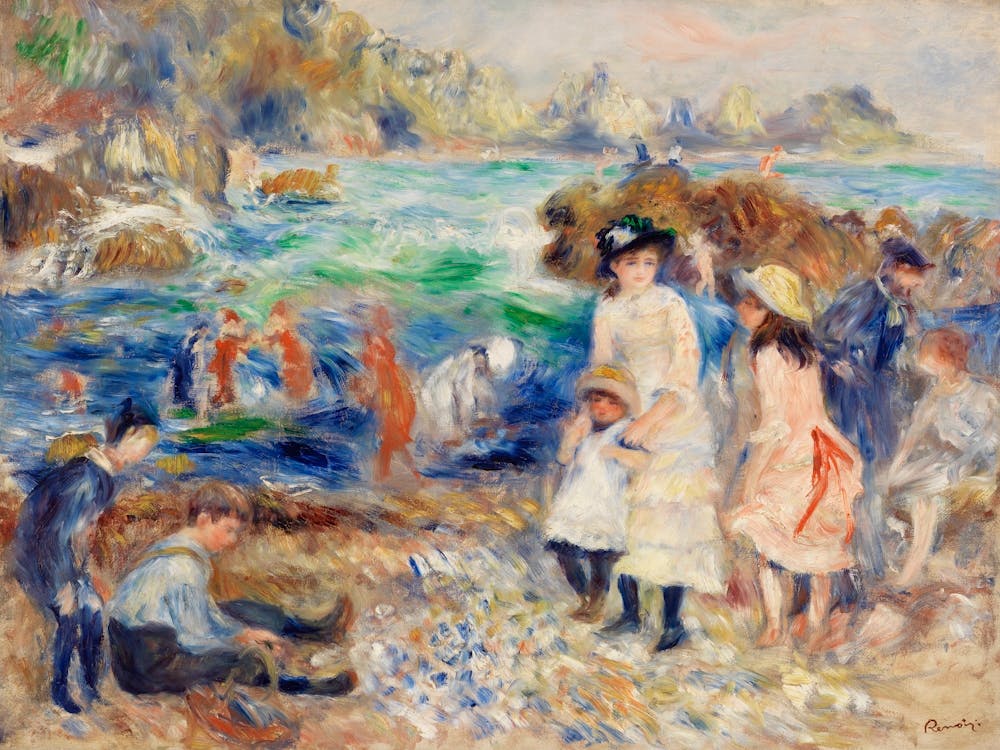 Children On The Seashore, Pierre Auguste Renoir