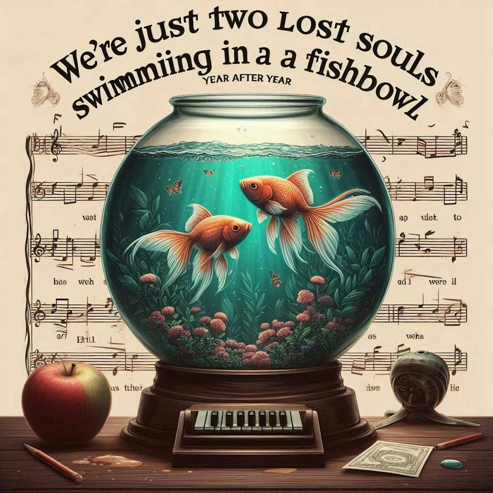 We Were Just Two Lost Souls Swimming In A Fishbowl 1