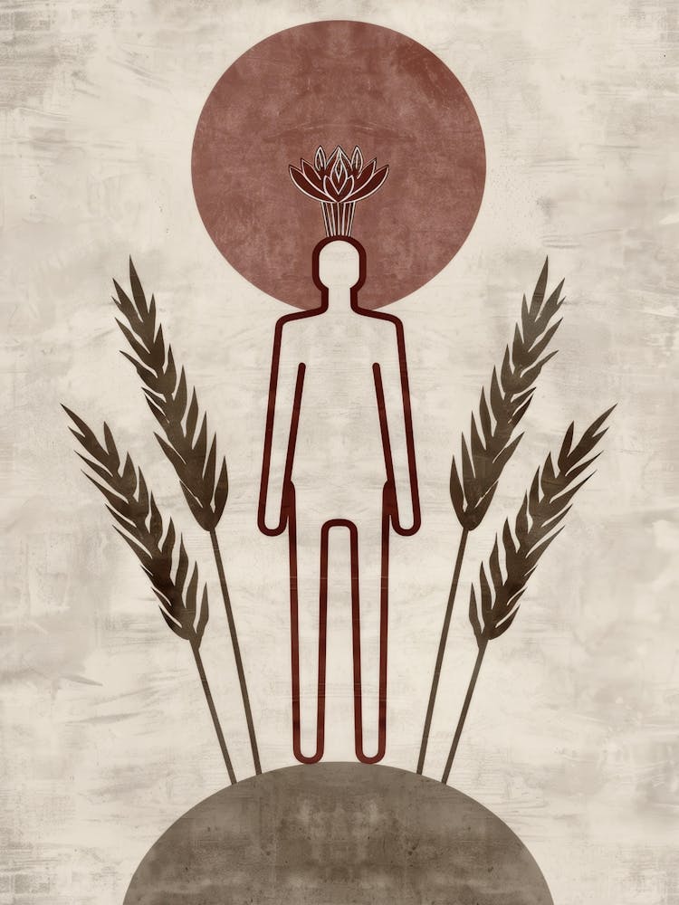Man With Wheat