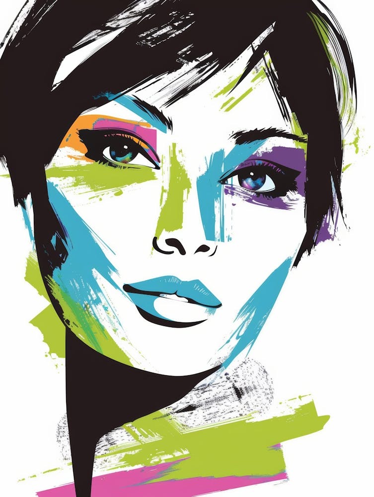 Girl With Colorful Hair 5