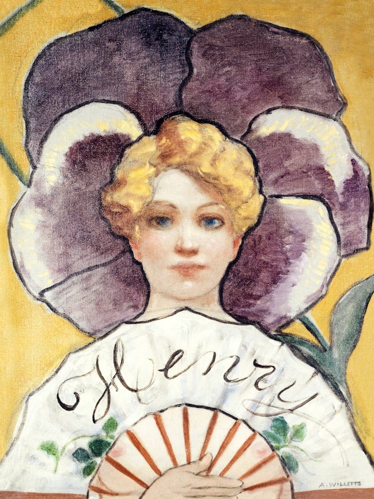 À la Pensée (ca 1900) by Adolphe Willette. Original from The Public Institution Paris Musées