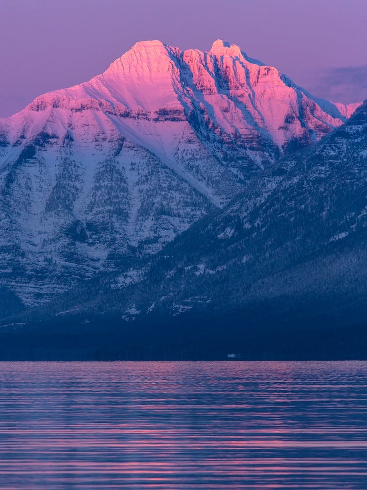 Sunset Over Mount Cannon, Montana