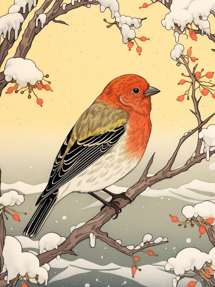 Bird Illustration Finch 1