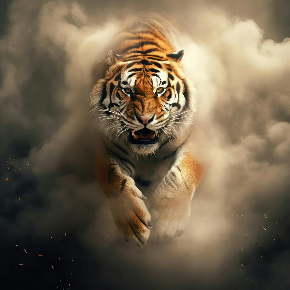 Tiger In The Clouds