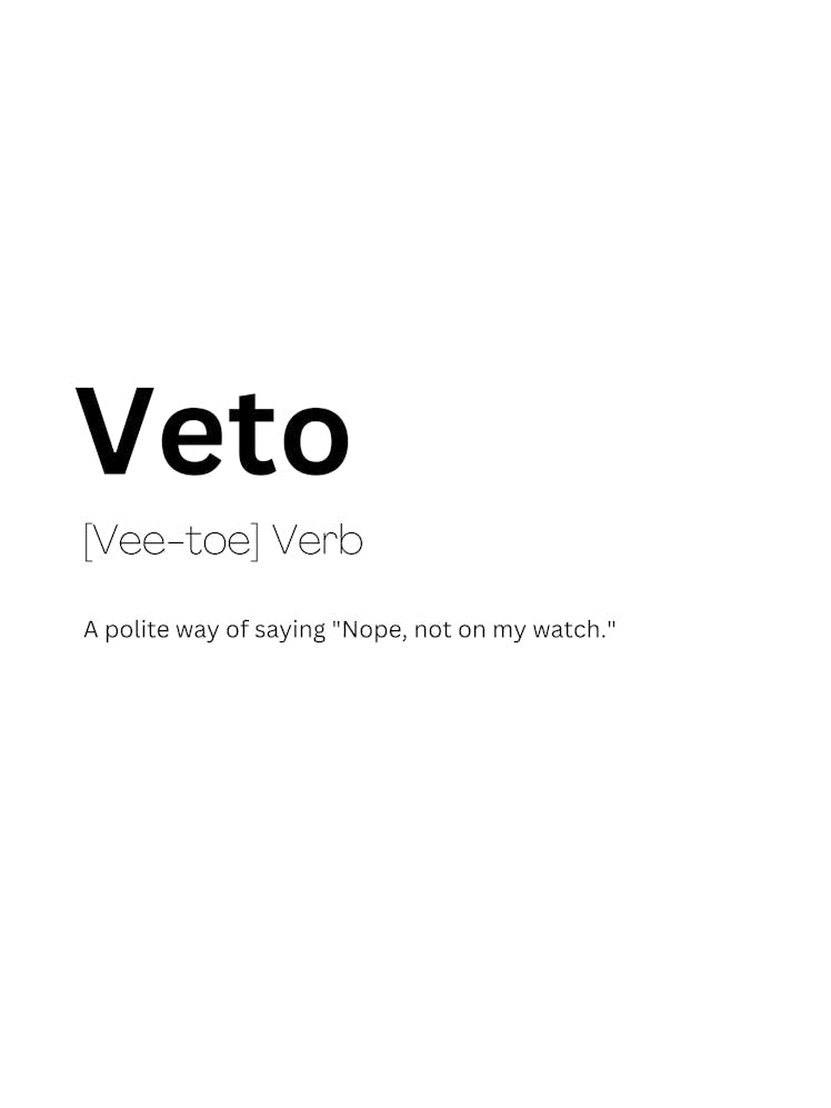 Veto Definition Meaning