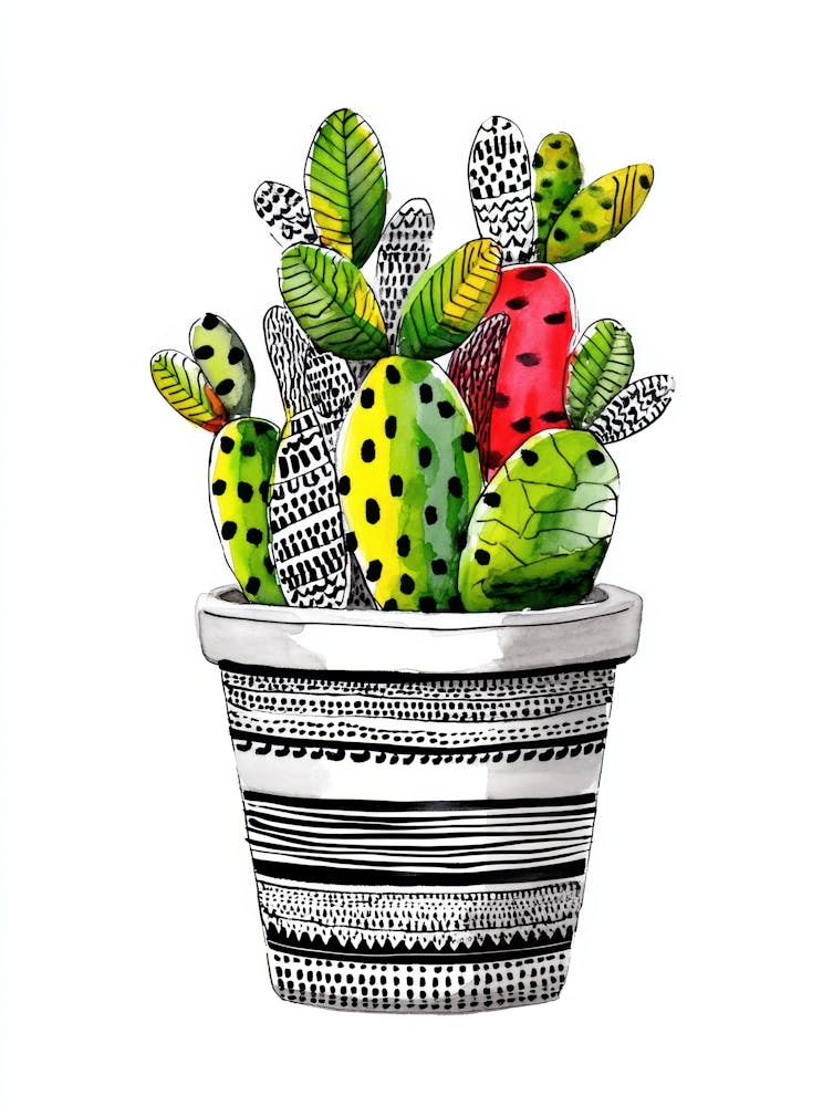 Cactus In A Pot 8