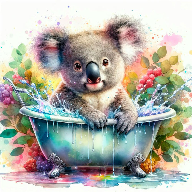 Koala In The Bath