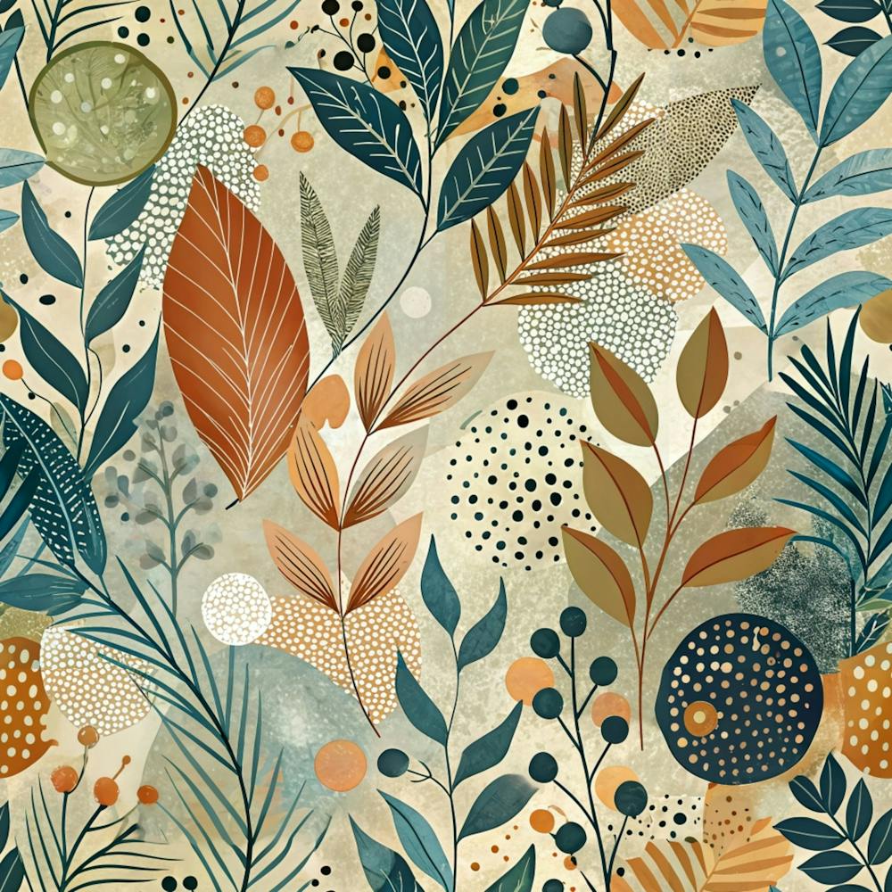 Leaves Pattern Flower Floral Flora