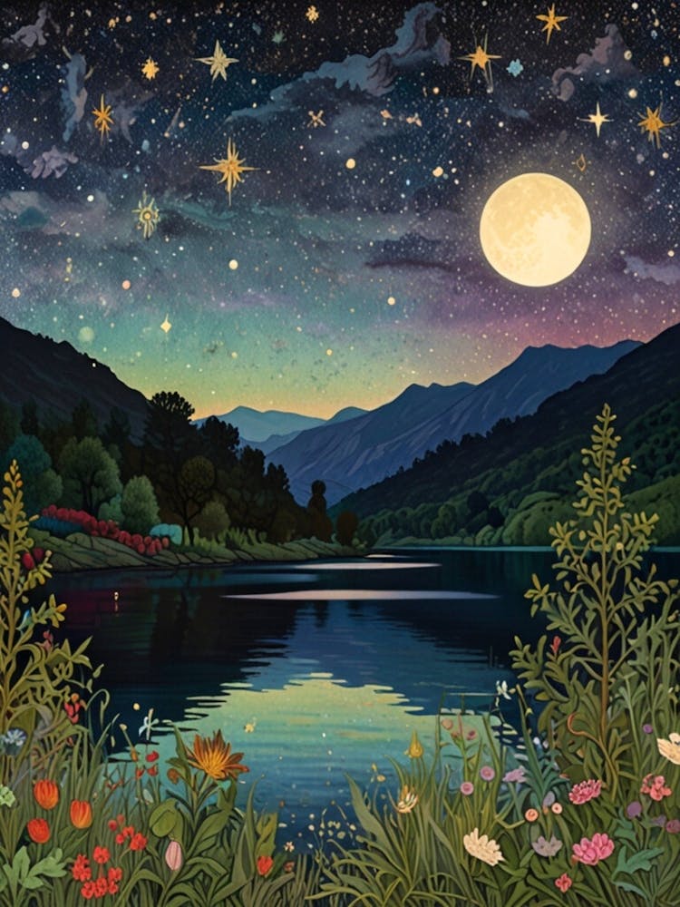 William Morris Night In The Mountains