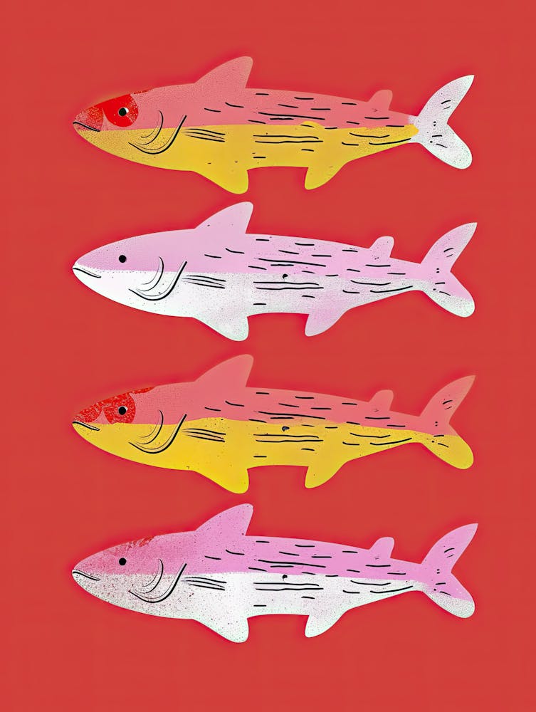 In Motion Fish Poster