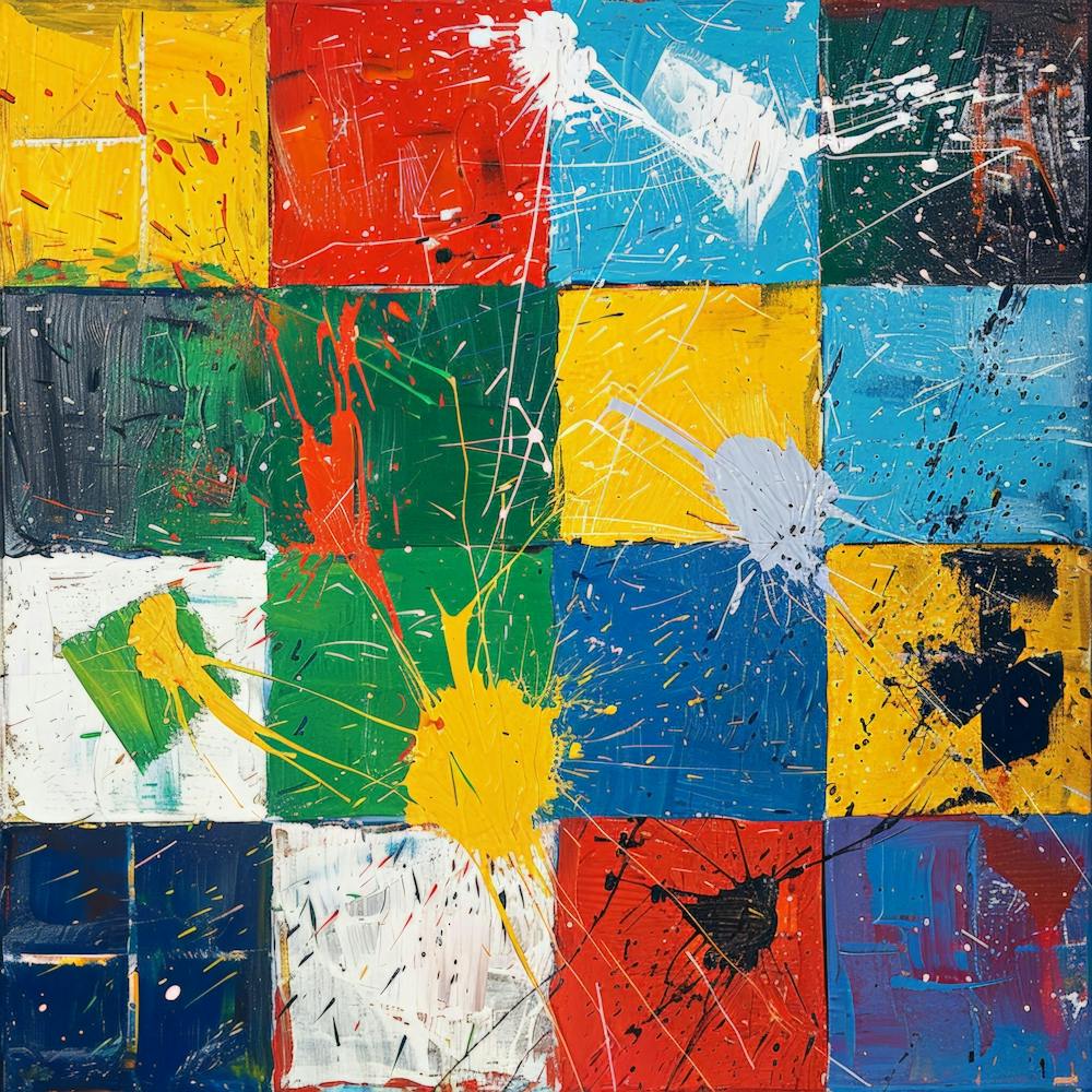 Squares By Jackson Pollock